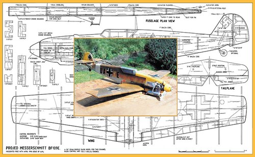 Model airplane plans me - plans, (rc):