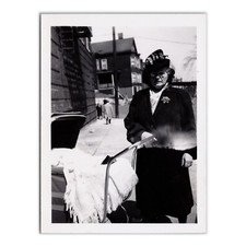 Old Woman & Baby Pram Snapshot