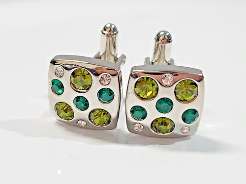 Cufflinks steel platinum - cufflinks,