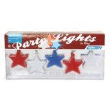American Motorhome RV .5th Wheel 110v Patriotic Stars Party Lights