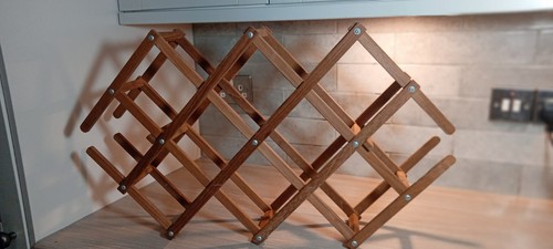 Vintage wooden wine rack - wooden,