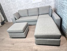 Large Corner Sofa with Swivel