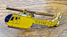 Vintage Helicopter Enamel Pin