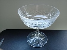 Waterford Crystal Signed Lismore Champagne Saucer Coupe - 4" - Vgc