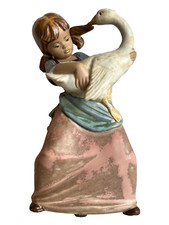 Lladro Spain Girl Pulling