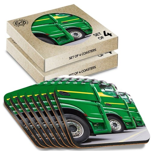 Boxed square coasters - boxed,