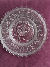 Antique Pressed Glass Plate