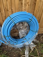 blue mdpe plastic mains water pipe 32 Mm - 25 Metre Roll 