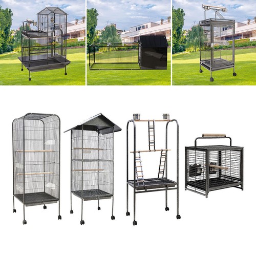 Large metal bird - bird, cage