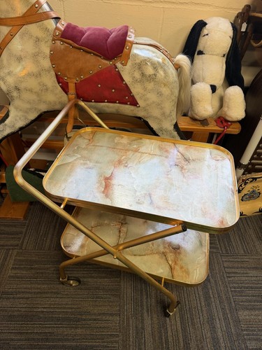 Vintage folding tea trolley - tea,