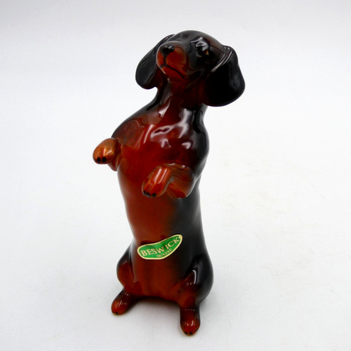 Beswick dachshund dog - dog, black