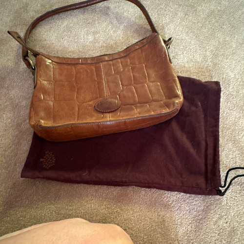 Mulberry brown leather croc - brown,