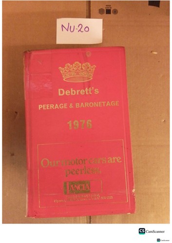 Debrett peerage baronetage - &,