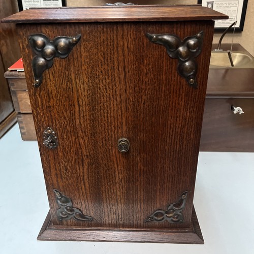 Large antique oak smokers - large,