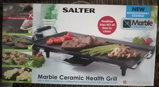 Tabletop Cooker Salter Marble Ceramic Health Grill Needs NO FAT Indoor BBQ Taste