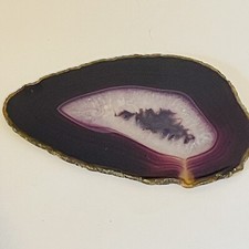 Geode Agate Crystal Slice Purple 14 cm Healing Polished Gemstone Gift  Display