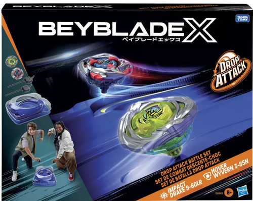 Beyblade drop attack battle - x,
