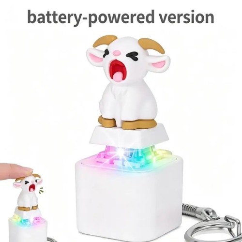 Screaming goat keychain keycap - goat,