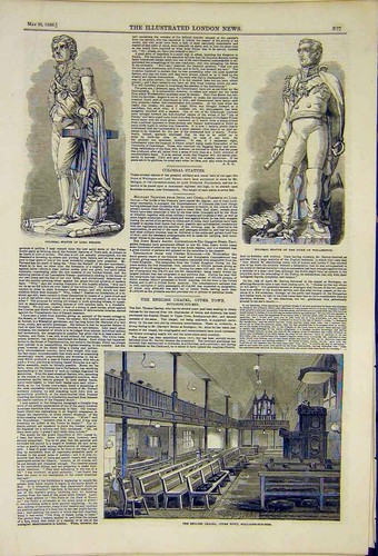 Old antique print statue lord - statue,
