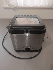 Quest 34250 1.5 Litre 900W Brushed Stainless Steel Square Deep Fat Fryer