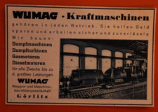 1st Wumag Kraftmaschinen Wagon & Mechanical Engineering Görlitz Advertising Advertising 1937