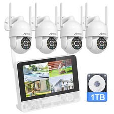ANRAN Wireless CCTV WiFI Security Camera System 3MP Outdoor +Monitor IR Night