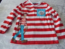 Unisex Tesco Wheres Wally Long sleeve T Shirt age 5-6 years used