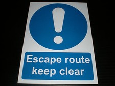 Escape Route Keep Clear