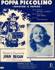 Sheet Music Poppa Piccolino (Papaveri e Papere) 1952 Anne Shelton