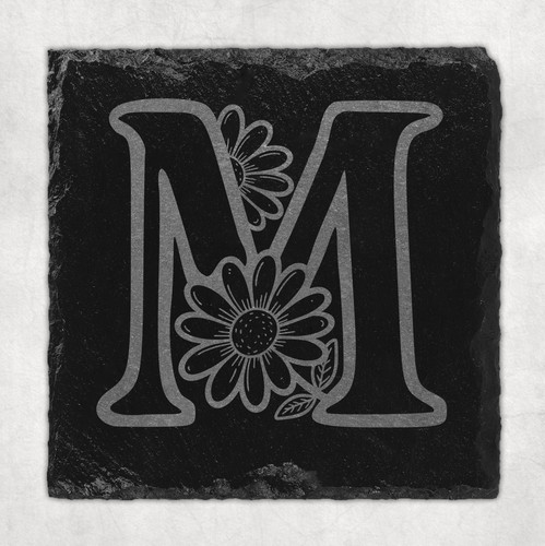 Daisy floral letter - floral,