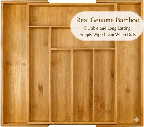 Bamboo cutlery tray 8 - cutlery, 6-8