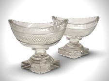 Pair Georgian Irish Cut