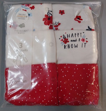 Baby Boys Girls 3Pk Sleepsuits