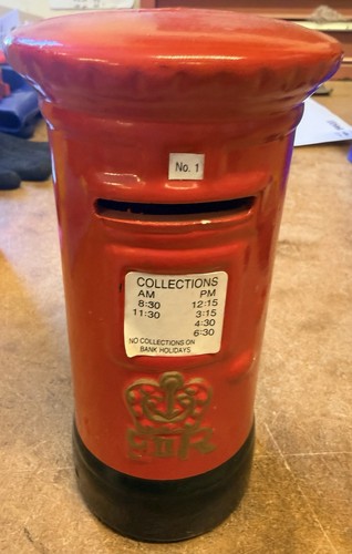 Vintage red pillar post - pillar, box