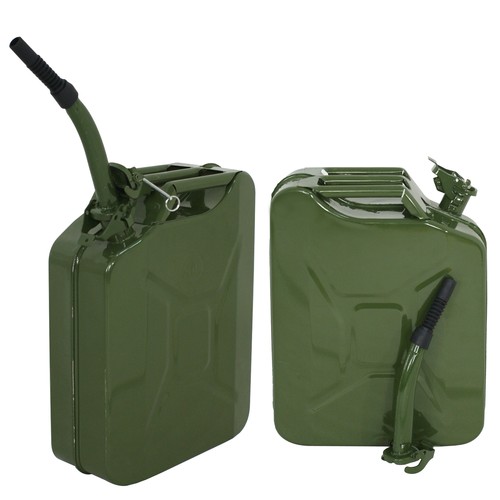 2pc gallon jerry can steel - can,