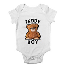 Teddy Boy Baby Grow Vest Funny
