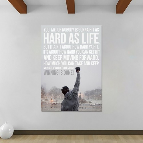 Rocky balboa quote - rocky, canvas