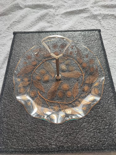 Vintage floral chance glass - vintage,