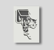 Banksy Cat Flap Stencil -