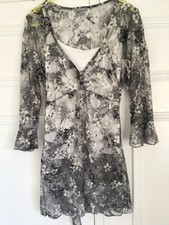 Women’s Long Dress, M, NEXT,  Unworn, Black White And Grey