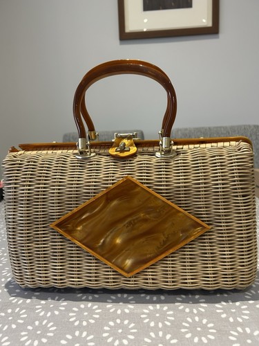 Wicker and lucite 1940’s
