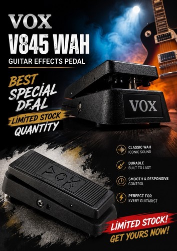 Vox v845 wah guitar effects - vox,