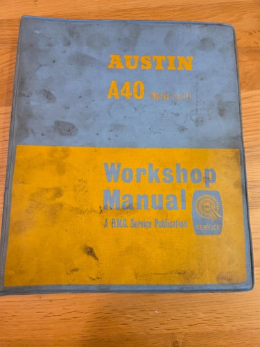 Austin a40 workshop manual - austin,