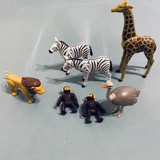 Playmobil Animal Bundle including Giraffe, Lion, Monkeys and Ostrich Noah's Ark