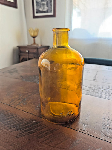 Vintage amber glass - vintage, bottle