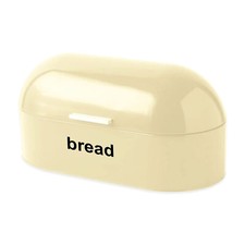 AMERICAN & RETRO CURVED & RECTANGLE BREAD BIN KITCHEN FOOD LOAF STORAGE COLOURS