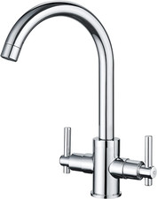 Kitchen Taps Dual Lever Sink