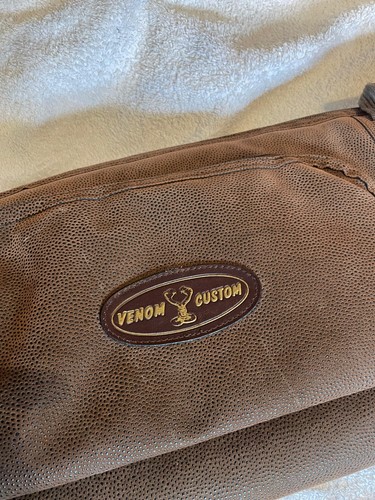 Vintage leather rifle cover - vintage,