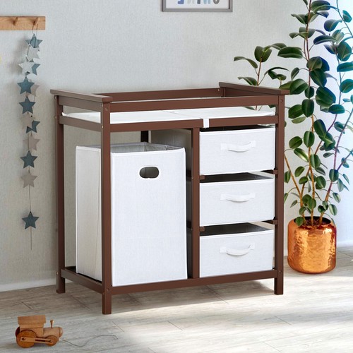 Wooden baby changing table - wooden,