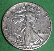 1943 D Walking Liberty 90%
